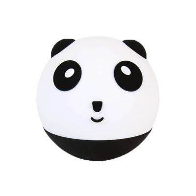 China RECHARGEABLE Panda Night Light Silicone Kids Sleep Companion Lamp Creative USB Charging Bedside Lamp Gift for sale