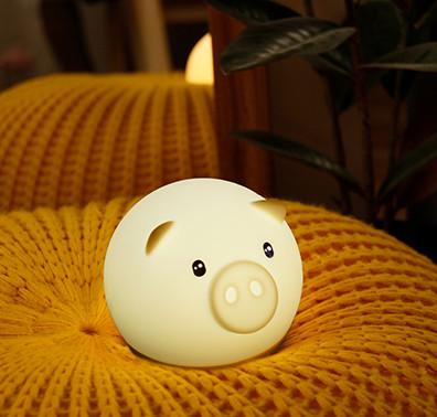 China LED Baby Night Lamp Portable Rechargeable Light for Kids Sleeping Silicone Animals for sale