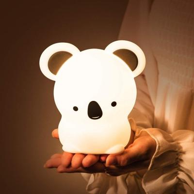 China Ready To Ship Bedroom Silicone Koala Led Night Light with High Luminous Efficiency for sale