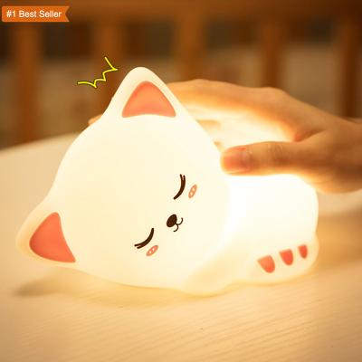 China DC 6V Creative Silica Gel Rechargeable Timing Night Lamp for Sleep and Eye Protection for sale