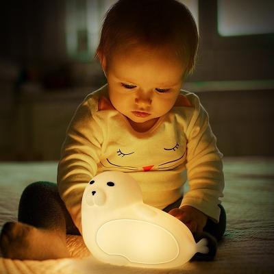 China Touch Control Kids Room LED Silicone Rechargeable Night Light for Kids in Romantic Decoraion for sale