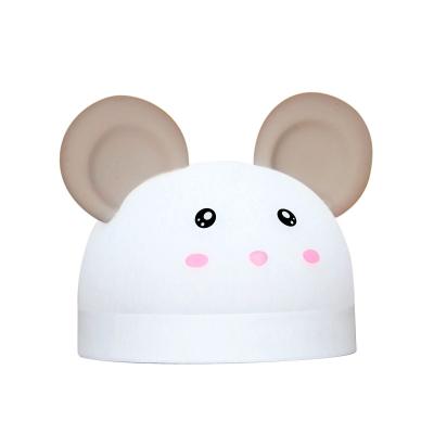 China Baby Night Lamp Table Clock with Creative Acrylic Changing Color and Cute Mouse Design for sale