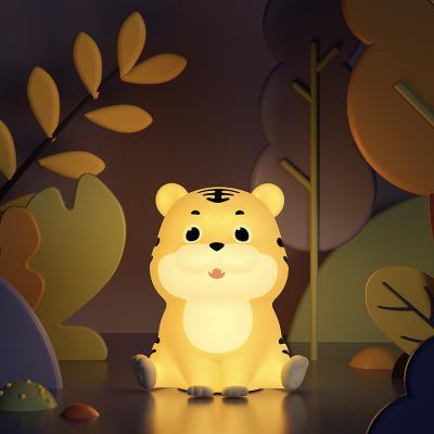 Chine Portable USB Rechargeable Cute Animal LED Night Light for Baby Children Toddlers 3500K à vendre