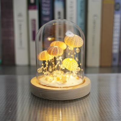 China Festival Decoration Creative Sea Urchin Shell Jellyfish Lamp for Handmade Night Light for sale