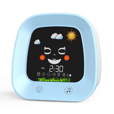 China Battery Powered Sleep Trainer Clock With Silicone Light / 1.1 Pound Weight zu verkaufen