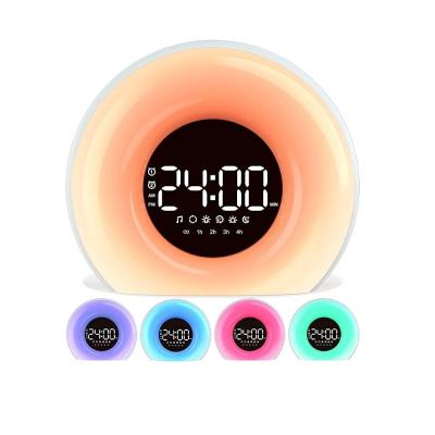 China Digital LED Display Table Night Light With 7 Colors Changing Led Color And User Manual for sale