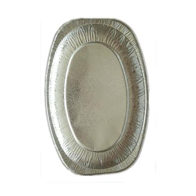 China Food Packaging Tianjin Export Aluminum Foil Container Tray Microwavable Embossed Tray for sale