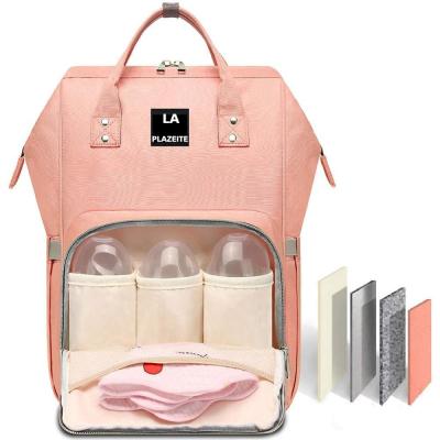 China Colorful Universal Multifunctional Backpack Sublimation Baby Mommy Diaper Bag for sale