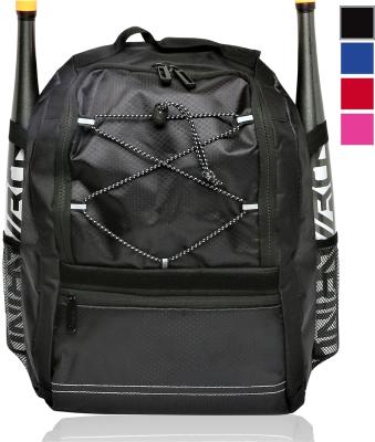 China Outdoor Sport Anti-theft Black Sublimation Youth Baseball Lightweight Backpack for sale