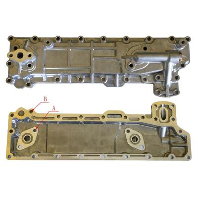 China Excavator Professional Excavator Accessories 4BD1 Engine Oil Cooler Side Cover for sale