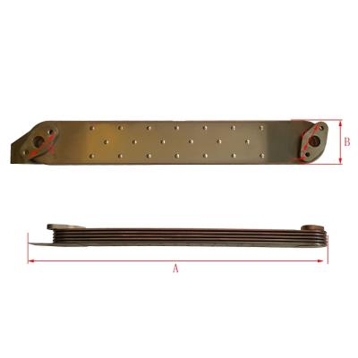 China Excavator Premium Excav Parts 1-21723028-0 Oil Cooler Core For 6BG1T 5P Excavators for sale