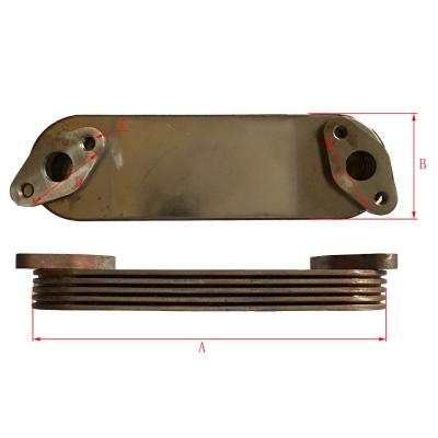 China Excavator Engine Oil Radiator Excavator Parts Oil Cooler Core Me013360 For 6D31T 6D34T 5P for sale