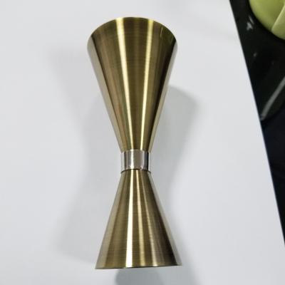 China Sustainable Double Sided Stainless Steel Measuring Cup Bar Gauge Small Metal Double Gauge Small Gauge for sale