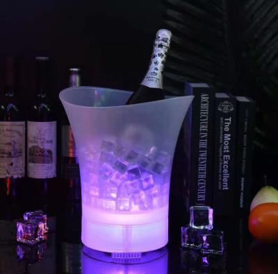 China Viable Ice Bucket LED Champagne Beer Cooler LED Beer Ice Bucket With Speaker for sale