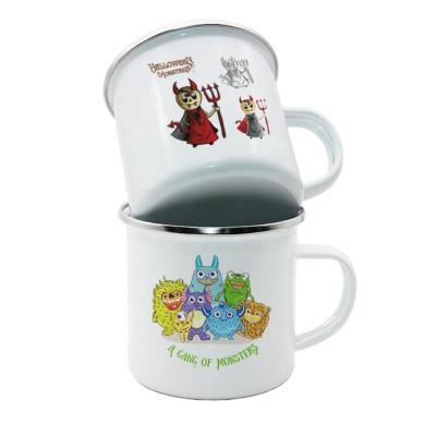 China Viable Custom Enamel Coffee Mug Enamel Cup Enamel Utensils for sale