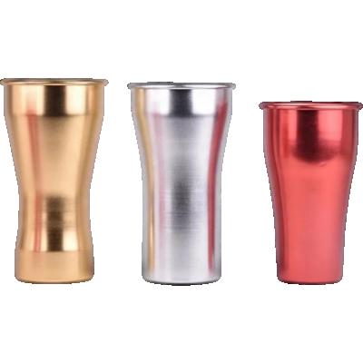 China Sustainable Aluminum Mug Tumbler Aluminum Travel Mug 12oz Beer Mug Aluminum Beer Drinks Mug for sale