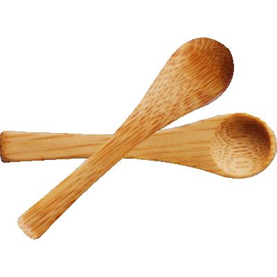 China 7cm Bamboo Cream Spoon Teaspoon Sustainable Mini Tea Scoop Bamboo Spoon for sale