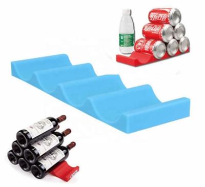 China Viable Beer Bottle Holder Silicone Whiskey Display Rack Bottle Holder Silicone Beer Bottle Holder for sale