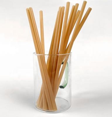 China Contemporary Biodegradable PLA Sugarcane Disposable Bagasse Drinking Straw Eco Friendly Straw for sale