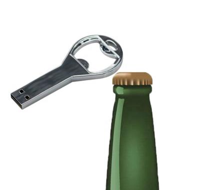 China Metal Bottle Opener Shaped Creative USB Disk USB Drive Memory Flash Stick 4GB 8GB 16GB 32GB 64GB 128GB for sale