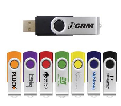 China Portable Rotating Swivel USB Drive Memory Disk Metal USB Stick Drive U Disk 4GB 8GB 16GB 32GB 64GB 128GB for sale