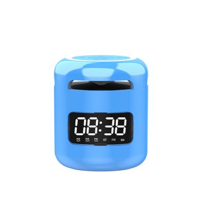 China Smart Phone Function Radio Blue And Teeth Speaker Mini Phone Alarm Clock Small Card Computer Subwoofer Outdoor Audio Gift for sale