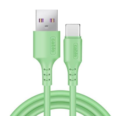 China Fast Charging Speed ​​Silicone Mobile Phone Data Cable Liquid Lightning Charging For Xiaomi Android Typec Huawei 5A Fast Charging USB for sale