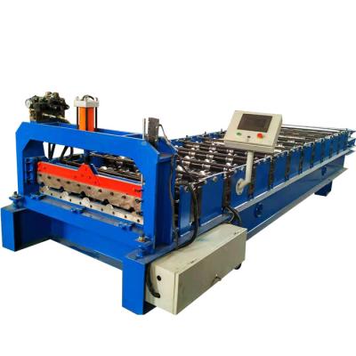 China 840mm Color Steel Tile Roll Forming Roof Panel Making Machine for sale