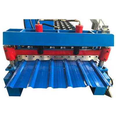 China 840/1050mm Roofing Tile Aluminum Sheet Panel Roll Forming Making Machine for sale