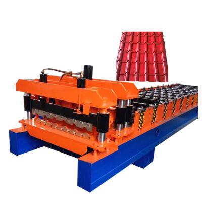 China Factory Aluminum Corrugated Sheet Glazed Tile Roll Forming Machine for sale