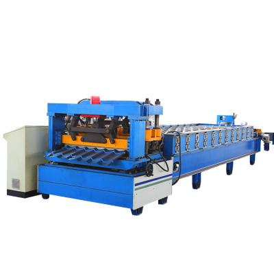 China Factory Galvanized Automatic Double Layer Floor Glazed Corrugated Tile Roll Forming Making Machine for sale