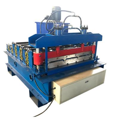 China Building Material High Stores RIB Roof Curved Soffit Wall / Panel Roll Forming Machine for sale