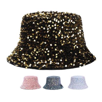 China Bucket hats XQL luxury Chapeus de balde fashion bucket hat custom sport reversible sequin women sun golf bucket hat foldable hat for sale