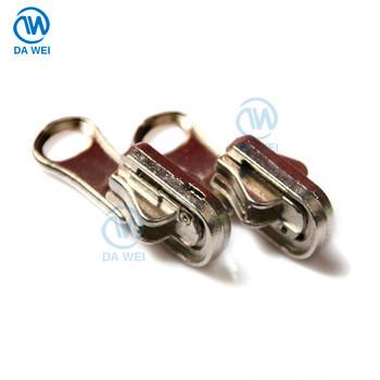 China Wholesale Hot Sale High Quality Custom Zipper Pull Auto-Lock Metal Zipper Slider Nickel Free for sale