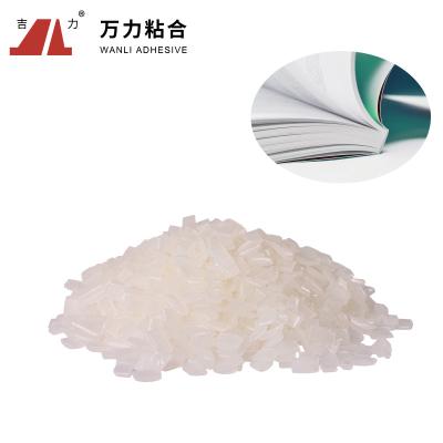 China Kleurloos Vlokkig Heet Lijmboek die Stevige Eva Hot Melt Adhesive Eva-8430 binden Te koop