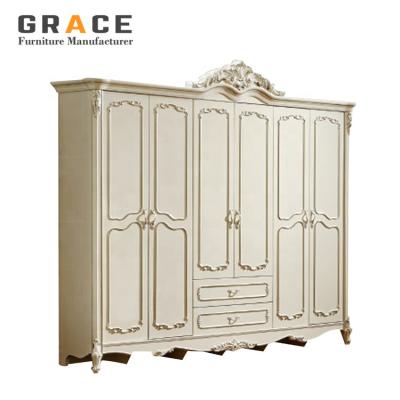 China H8808W 6 PANEL Collapsible White Door Combination Corner Wardrobe and Bed Series for sale