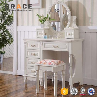 China Solid Wood Dressing Table Venetian Wall Mounted Mirrored Glass Designs Z907 for sale