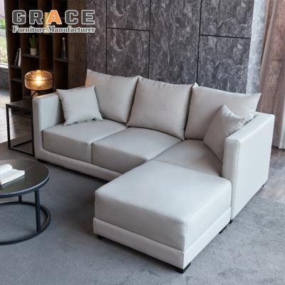 China Sectional Sofa Furniture Modern Luxury Furniture Thickened Cushion Sofa Living Room for sale