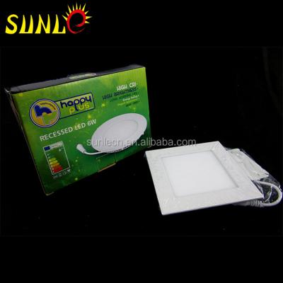 China Hotel Led Panel Light 9w Square SL-MBOO9 Recessed Wall Mounted Led Flat Panel Light for sale