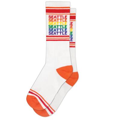 China Colorful Funny Novelty Mens Crazy Cotton GYM Combed Casual Socks QUICK DRY for sale