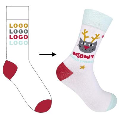 China Custom meowy QUICK DRY Christmas socks OEM design your own socks for sale