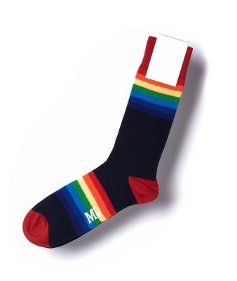 China Wholesale Custom Crew Color QUICK DRY Hot Selling Recycling Striped Socks for sale