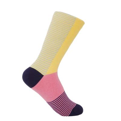 China QUICK DRY Custom Design Clean Mens Striped Long Socks Patterned Striped for sale