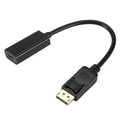 China TV computer/ monitor / projector display device/DVD OEM Displayport Male To HDMI Female Cable Adapter Converter 4K*2K Black DP DP To HDMI 4K for PC Laptop Computer Accessories for sale