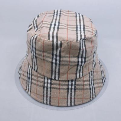 China Wholesale Custom Printed White Striped Bucket Hat for sale