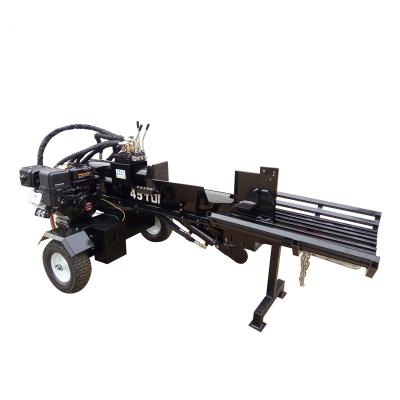 China Trusses log splitter with 6 way wedge and loading lift for hardwood splitting for sale