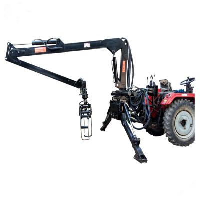 China Farms timber crane with hydraulic boom and attack it for sale