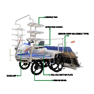 China Cultivate new design iseki rice transplanter G6 6rows walking type rice transplanter for sale