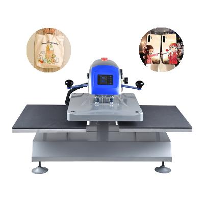 China Garment Shops Double Side Stations Pneumatic T-shirt Printing Transfer Sublimation Air Piston Heat Press Machine for sale