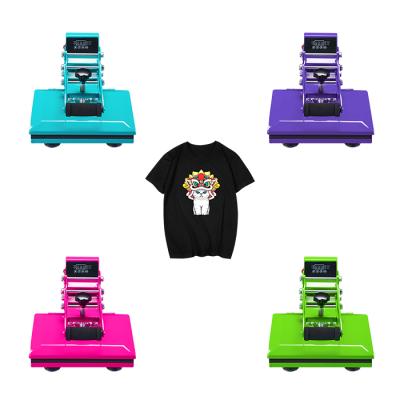 China Garment Shops T-shirt Heat Press Logo 23*30cm Digital Printing 9*12cm Sublimation Printing Machine for sale